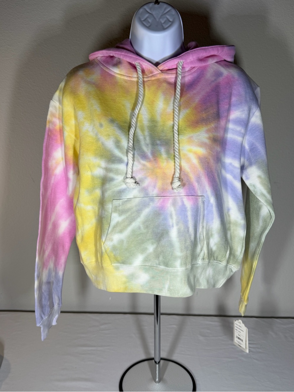 Dreamsicle Tie Dye Hoodie Pink Banana Size Small NWT